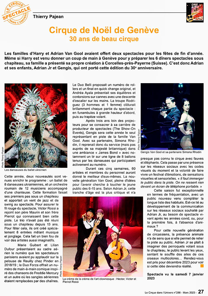 Le Cirque dan l'Univers Nº288